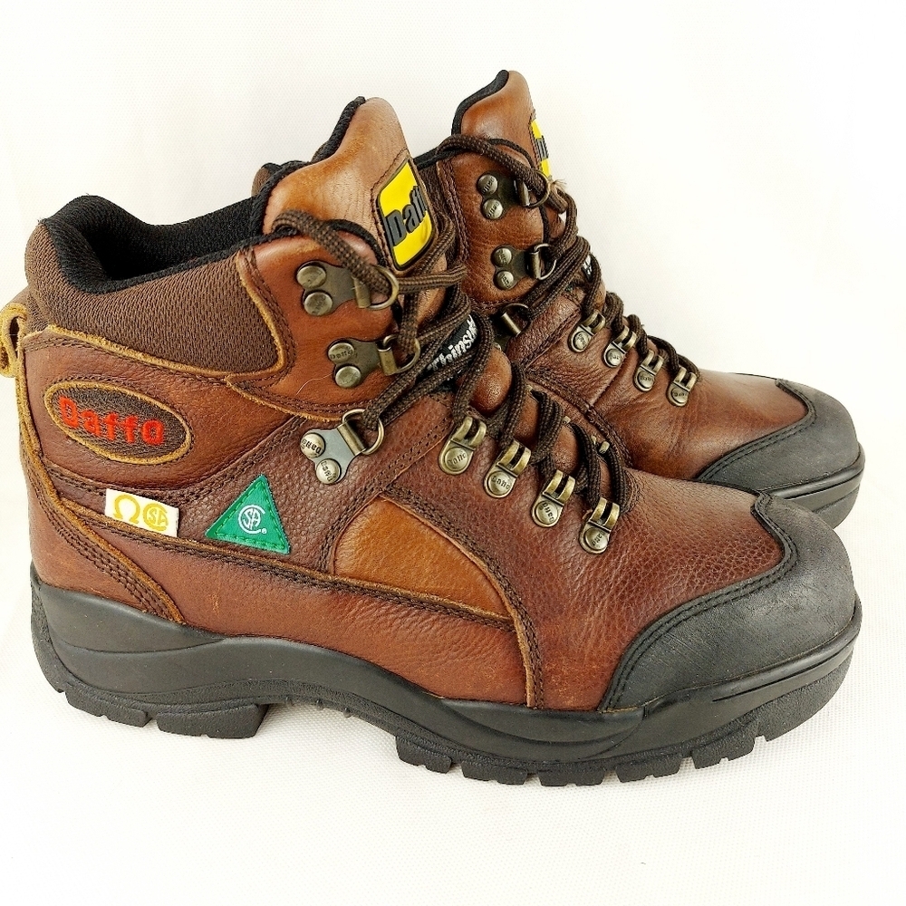 DAFFO leather working steel toes winter boots Thinsulate insolation Size 9w